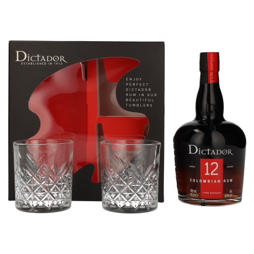 Dictador 12 Years Rum (DD+2 Pohár) [0,7L|40%]