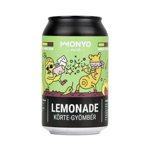 Monyo Körte - Gyömbér  Lemonade 0,33l (alkoholmentes)