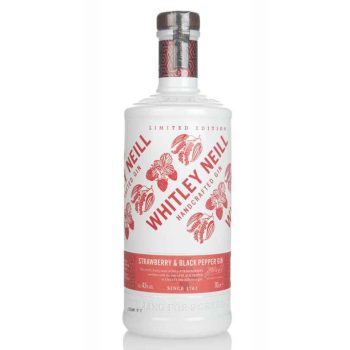   Whitley Neill Strawberry-Black Pepper (Eper-Bors) Gin 43% 0,7l