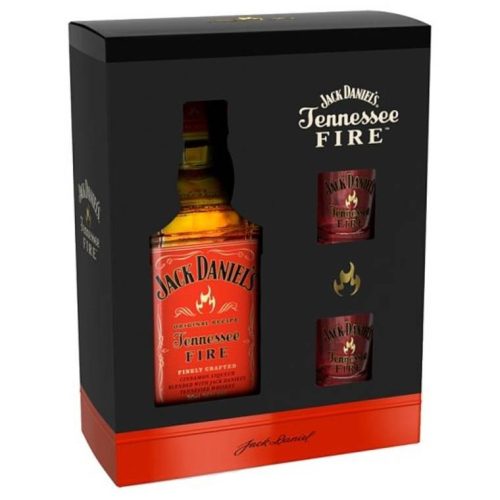 Jack Daniel's Tennessee Fire Whiskey (DD+ 2 Pohár) 0,7L 35%