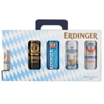 Erdinger 4 Fajta Dobozos Sörrel Ajándék Pohárral 4*0,5l