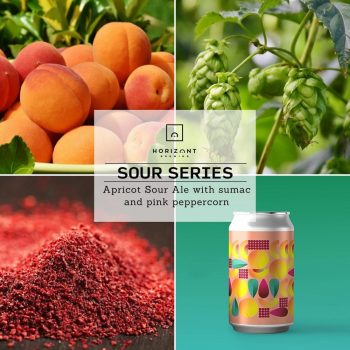   Horizont Apricot Sour Ale szumákkal és rózsaborssal 0,33l 6,1%