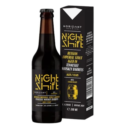 Night Shift Vintage 2024 / Russian Imperial Stout Tennessee whiskey hordóban 2 évig érlelve 11,3% 0,33l