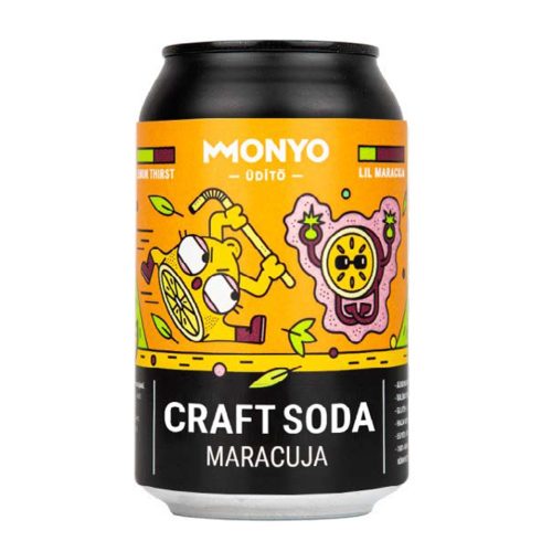 Monyo Maracuja Craft Soda 0,33l (alkoholmentes)