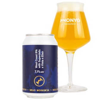   MOJO WORKIN'24: WEST COAST IPA WITH SUPERDELIC X VISTA X ELIXIR 7,1% 0,33l