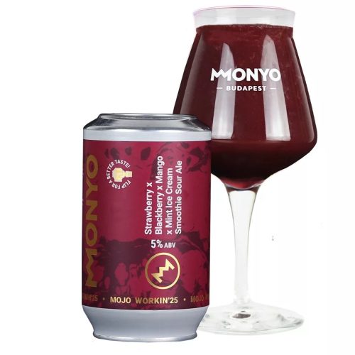 Monyo MOJO WORKIN'25 STRAWBERRY X BLACKBERRY X MANGO X MINT 5% 0,33l