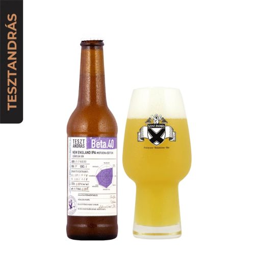 Szent András Sörfőzde Beta. 40 (new england IPA - motueka edition) 5,6% 0,33l
