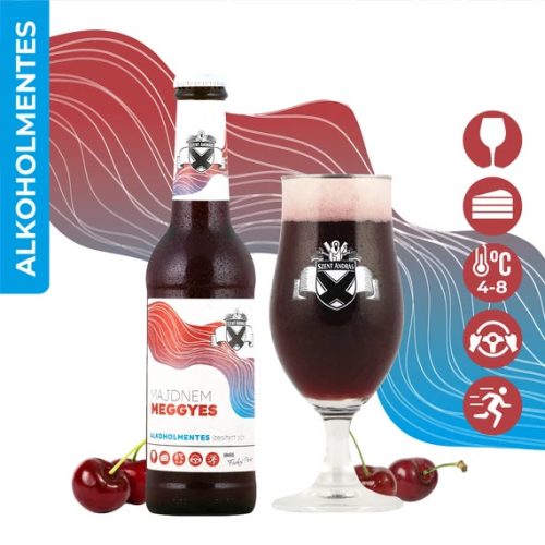 Szent András Sörfőzde Majdnem Meggyes (alkoholmentes) 0,33l