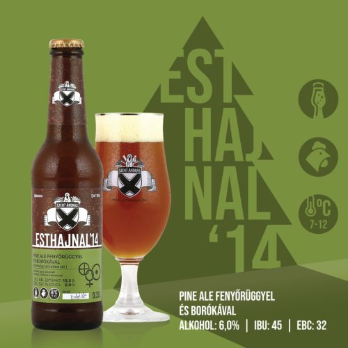 Szent András Sörfőzde Esthajnal '14 (pine ale fenyőrüggyel és borókával) 6% 0,33l