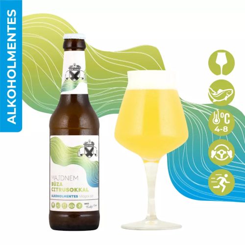 Szent András Sörfőzde Majdnem Búza Citrusokkal (alkoholmentes) 0,33l