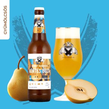   Szent András Sörfőzde Körtés Búza (witbier / szűretlen belga búza körtével) 4,4% 0,5l