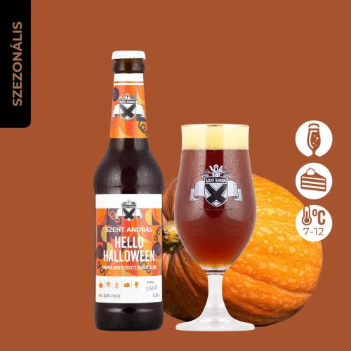 Szent András Sörfőzde Hello Halloween (pumpkin spice ale) 5,6% 0,33l