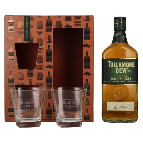 Tullamore Dew 0,7l 40% + 2 pohár DD