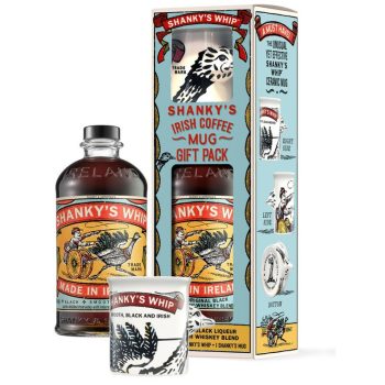   Shanky's Whip Black Irish Whiskey Likőr 0,7l 33% DD+Bögre