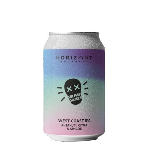 Horizont Selfish Games - West-Coast IPA - Ahtanum, Citra & Simcoe 0,33l 6,7%