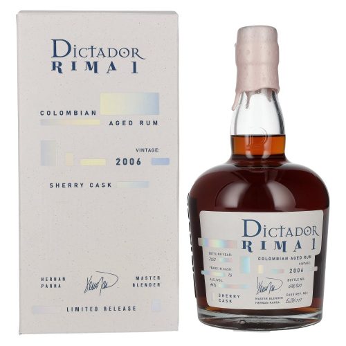 DICTADOR RIMA 2006 SHERRY CASK 44% PDD 0,7L